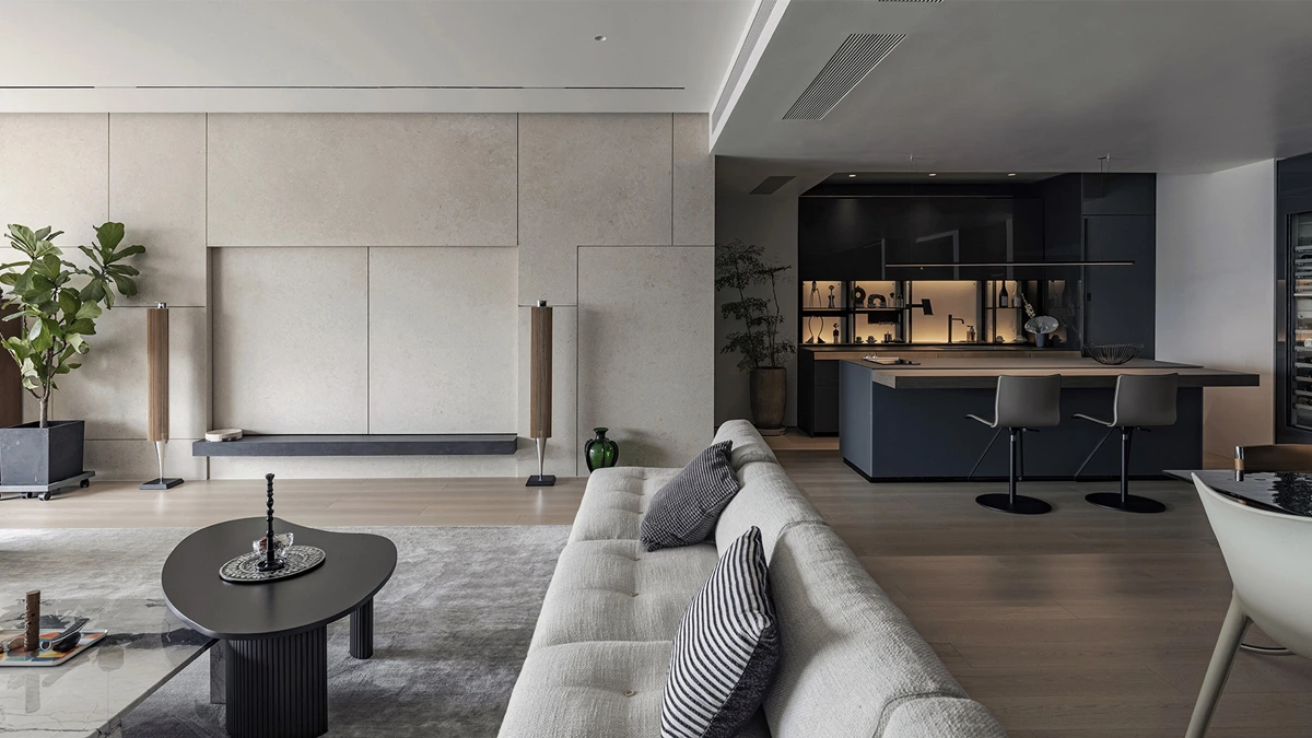 Luxury Living Room Interior Ganga Realty Anantam